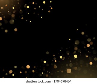 Abstract background with bokeh effect.Texture background abstract black and white or silver Glitter and elegant for Christmas. Dust white. Sparkling magical dust particles. Magic concept.