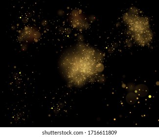 Abstract background with bokeh effect.Texture background abstract black and white or silver Glitter and elegant for Christmas. Dust white. Sparkling magical dust particles. Magic concept.