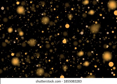 Abstract background with bokeh effect.Texture background abstract black and white or silver Glitter and elegant for Christmas. Dust white. Sparkling magical dust particles. Magic concept.