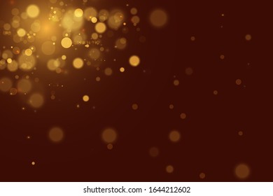 Abstract background with bokeh effect.Texture background elegant for Christmas. Sparkling magical dust particles. Magic concept.
