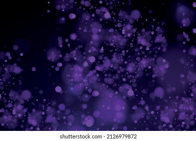 Abstrakter Hintergrund mit Bokeh-Effekt.Texturhintergrund abstrakt, violett blau oder silber Glitter und elegant zu Weihnachten. Staub weiß. funkelnde magische Staubpartikel. Magisches Konzept.