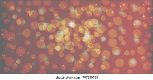 Abstract background bokeh golden brown.