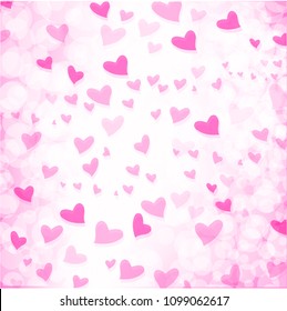 Float Heart Pink Pattern Wallpapers Backgrounds Stock Illustration ...