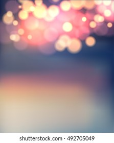 Abstract background bokeh lights
