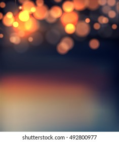 Abstract background bokeh lights