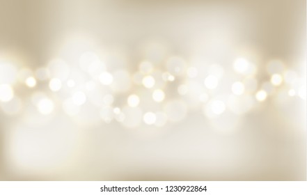 Abstract background with bokeh soft lights. Vector illustration.