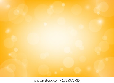 Abstract background. Bokeh yellow background. For background,backdrop,wallpaper. Space for text. Vector illustration.