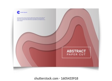 abstract background book cover style pink paper cut for the web