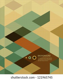 Abstract Background /book cover/retro mosaic brochure or banner