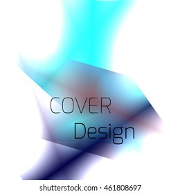Abstract background for booklet with glowing colorful geometric shapes. Geometrical pattern for covers, banners, booklets and other design uses. For web or printed media.