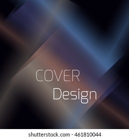 Abstract background for booklet with glowing colorful geometric shapes. Geometrical pattern for covers, banners, booklets and other design uses. For web or printed media.