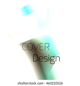 Abstract background for booklet with glowing colorful geometric shapes. Geometrical pattern for covers, banners, booklets and other design uses. For web or printed media.