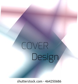 Abstract background for booklet with glowing colorful geometric shapes. Geometrical pattern for covers, banners, booklets and other design uses. For web or printed media.