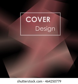Abstract background for booklet with glowing colorful geometric shapes. Geometrical pattern for covers, banners, booklets and other design uses. For web or printed media.