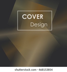 Abstract background for booklet with glowing colorful geometric shapes. Geometrical pattern for covers, banners, booklets and other design uses. For web or printed media.