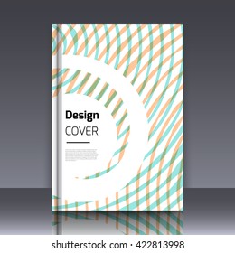 Abstract background for booklet. Abstract Background with spiral. Colorful cirvles. Abstract spirals. Abstract geometry. Abstract background for covers and banners. Banner and cover for booklet