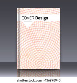 Abstract background for booklet with spiral. Abstract geometry.