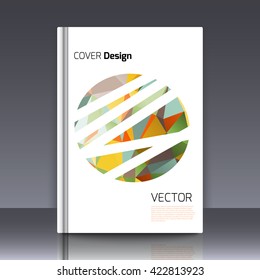 Abstract background for booklet. Abstract Background with triangles. Colorful triangles. Abstract triangles. Abstract geometry. Abstract background for covers and banners. Banner and cover for booklet
