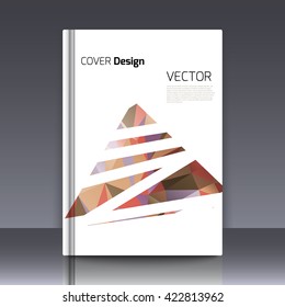 Abstract background for booklet. Abstract Background with triangles. Colorful triangles. Abstract triangles. Abstract geometry. Abstract background for covers and banners. Banner and cover for booklet