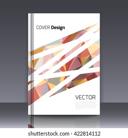 Abstract background for booklet. Abstract Background with triangles. Colorful triangles. Abstract triangles. Abstract geometry. Abstract background for covers and banners. Banner and cover for booklet