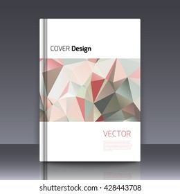 Abstract background for booklet. Abstract Background with triangles. Colorful triangles. Abstract triangles. Abstract geometry. Abstract background for covers and banners. Banner and cover for booklet