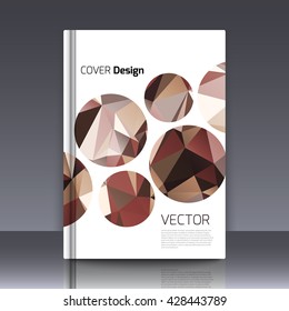 Abstract background for booklet. Abstract Background with triangles. Colorful triangles. Abstract triangles. Abstract geometry. Abstract background for covers and banners. Banner and cover for booklet