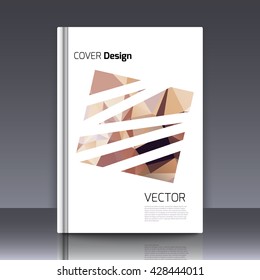 Abstract background for booklet. Abstract Background with triangles. Colorful triangles. Abstract triangles. Abstract geometry. Abstract background for covers and banners. Banner and cover for booklet