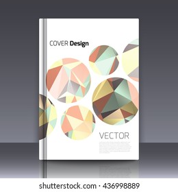 Abstract background for booklet. Abstract Background with triangles. Colorful triangles. Abstract triangles. Abstract geometry. Abstract background for covers and banners. Banner and cover for booklet