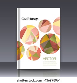 Abstract background for booklet. Abstract Background with triangles. Colorful triangles. Abstract triangles. Abstract geometry. Abstract background for covers and banners. Banner and cover for booklet