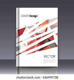 Abstract background for booklet. Abstract Background with triangles. Colorful triangles. Abstract triangles. Abstract geometry. Abstract background for covers and banners. Banner and cover for booklet