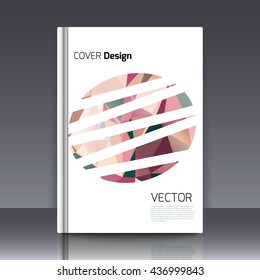 Abstract background for booklet. Abstract Background with triangles. Colorful triangles. Abstract triangles. Abstract geometry. Abstract background for covers and banners. Banner and cover for booklet