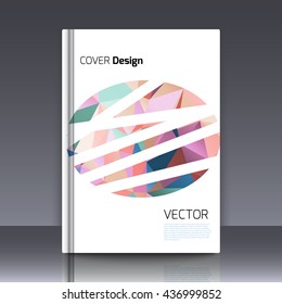 Abstract background for booklet. Abstract Background with triangles. Colorful triangles. Abstract triangles. Abstract geometry. Abstract background for covers and banners. Banner and cover for booklet