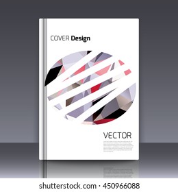 Abstract background for booklet. Abstract Background with triangles. Colorful triangles. Abstract triangles. Abstract geometry. Abstract background for covers and banners. Banner and cover for booklet