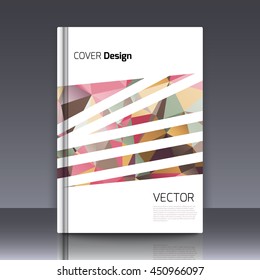 Abstract background for booklet. Abstract Background with triangles. Colorful triangles. Abstract triangles. Abstract geometry. Abstract background for covers and banners. Banner and cover for booklet