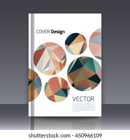 Abstract background for booklet. Abstract Background with triangles. Colorful triangles. Abstract triangles. Abstract geometry. Abstract background for covers and banners. Banner and cover for booklet
