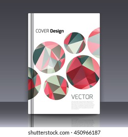 Abstract background for booklet. Abstract Background with triangles. Colorful triangles. Abstract triangles. Abstract geometry. Abstract background for covers and banners. Banner and cover for booklet