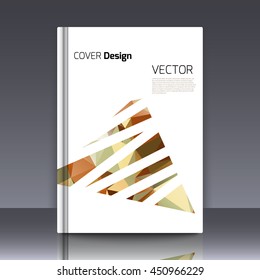 Abstract background for booklet. Abstract Background with triangles. Colorful triangles. Abstract triangles. Abstract geometry. Abstract background for covers and banners. Banner and cover for booklet