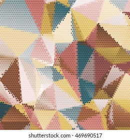 Abstract background for booklet with triangles, colorful geometric shapes. Geometrical pattern for covers, banners, booklets and other design uses. For web or printed media.