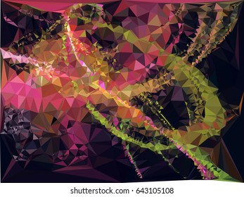 Abstract background for books, advertising and presentations layouts, title backgrounds. Geometric low polygonal mosaic backdrop. Vector clip art.