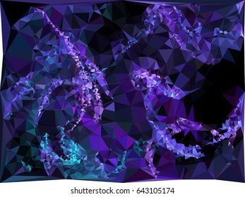 Abstract background for books, advertising and presentations layouts, title backgrounds. Geometric low polygonal mosaic backdrop. Vector clip art.