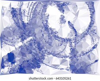 Abstract background for books, advertising and presentations layouts, title backgrounds. Geometric low polygonal mosaic backdrop. Vector clip art.