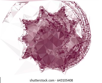 Abstract background for books, advertising and presentations layouts, title backgrounds. Geometric low polygonal mosaic backdrop. Vector clip art.