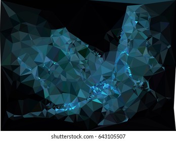 Abstract background for books, advertising and presentations layouts, title backgrounds. Geometric low polygonal mosaic backdrop. Vector clip art.