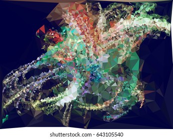 Abstract background for books, advertising and presentations layouts, title backgrounds. Geometric low polygonal mosaic backdrop. Vector clip art.