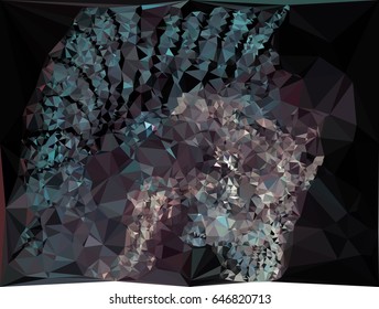 Abstract background for books, advertising and presentations layouts, title backgrounds. Geometric low polygonal mosaic backdrop. Vector clip art.