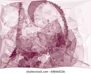Abstract background for books, advertising and presentations layouts, title backgrounds. Geometric low polygonal mosaic backdrop. Vector clip art.