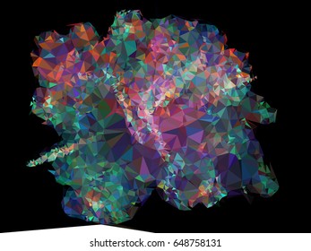 Abstract background for books, advertising and presentations layouts, title backgrounds. Geometric low polygonal mosaic backdrop. Vector clip art.