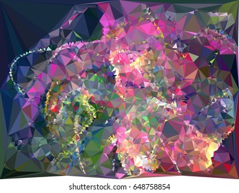 Abstract background for books, advertising and presentations layouts, title backgrounds. Geometric low polygonal mosaic backdrop. Vector clip art.