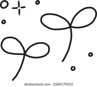 abstract background with bow cartoon