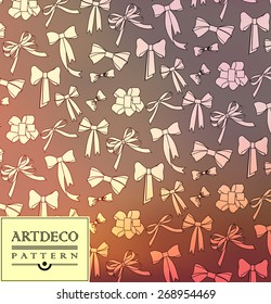 Abstract background with bow for design can be used for invitation, congratulation